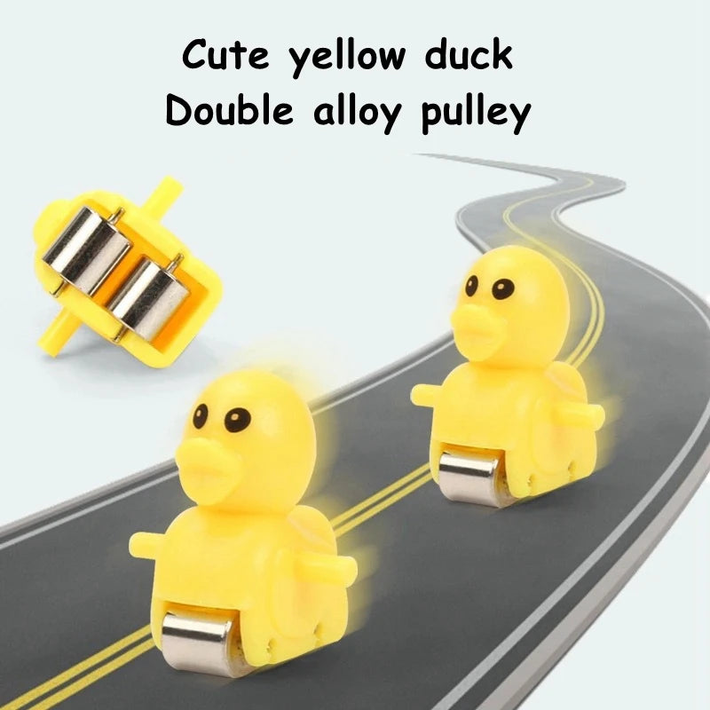 Kids Small Duck Electronic Climbing Stairs Track Toy